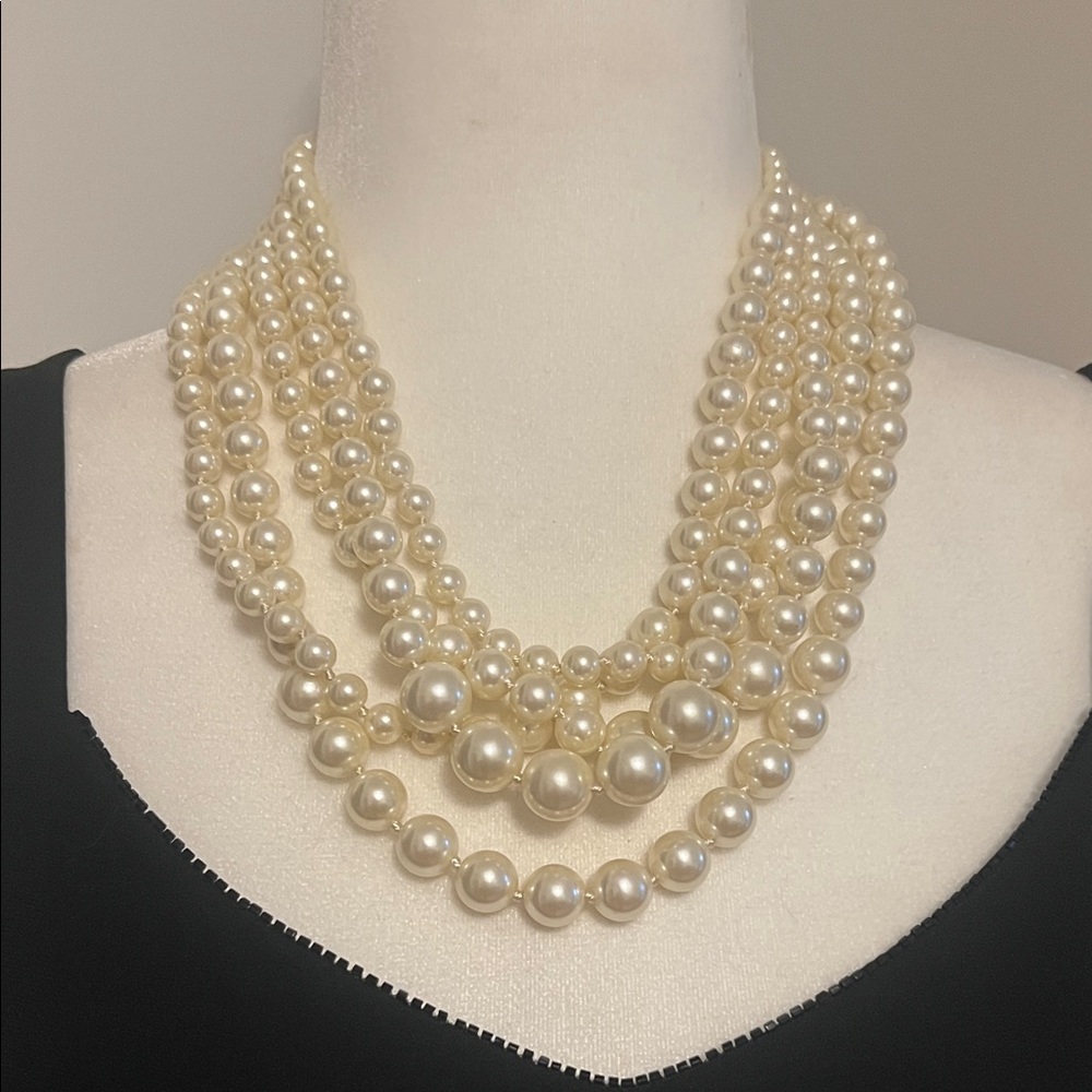 J. Crew Factory Cream Pearl Necklace